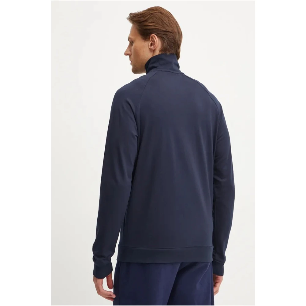 Hugo Boss Katoenen Trainingsjack Blauw Regular Fit Blue Heren
