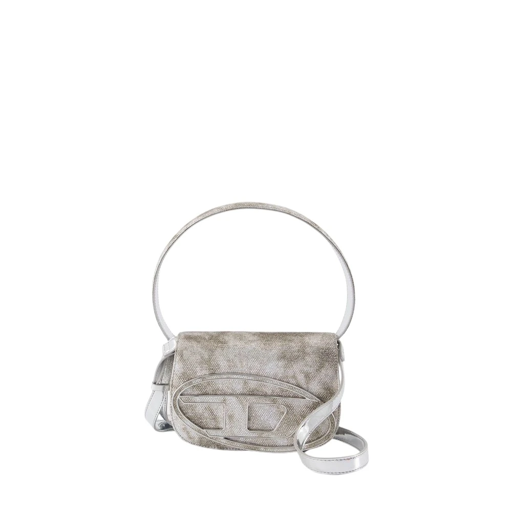 Diesel Beige Synthetische Schoudertas met Klep Beige Dames
