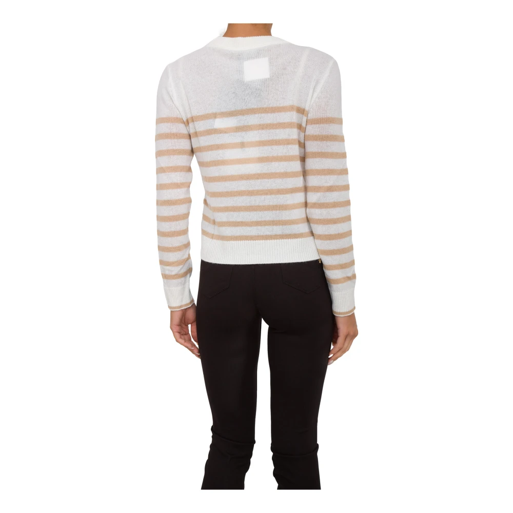 Nenette Witte Cashmere Crewneck Sweater White Dames