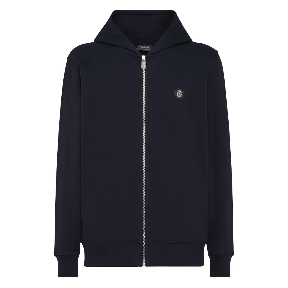 Billionaire Mannelijk Blauw Hoodies & Sweatvesten Heren, 2XL, Katoen, Hoodie Sweatjacket Lion