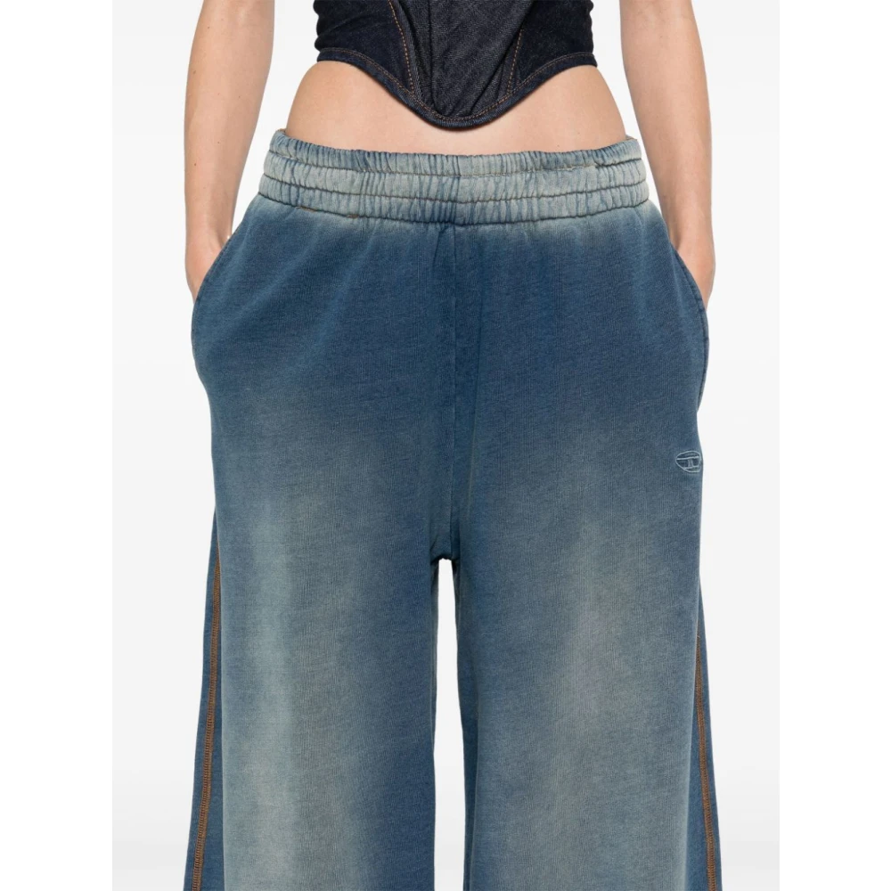 Diesel Blauwe Broek voor Vrouwen Blue Dames