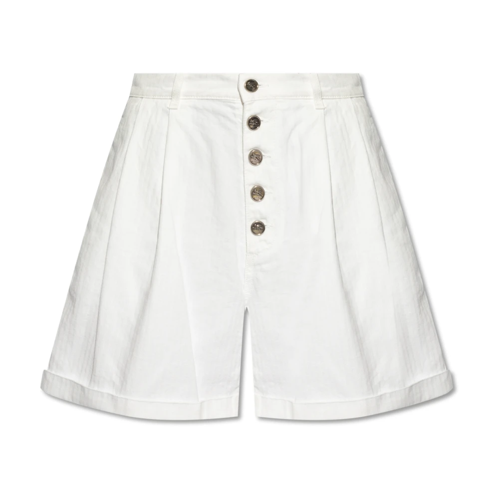 ETRO Shorts met hoge taille White Dames