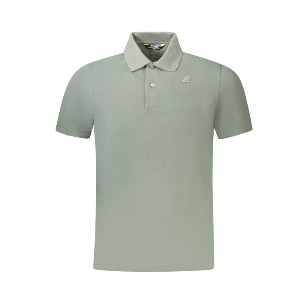 K-way Groen Katoenen Poloshirt voor Mannen Green Heren