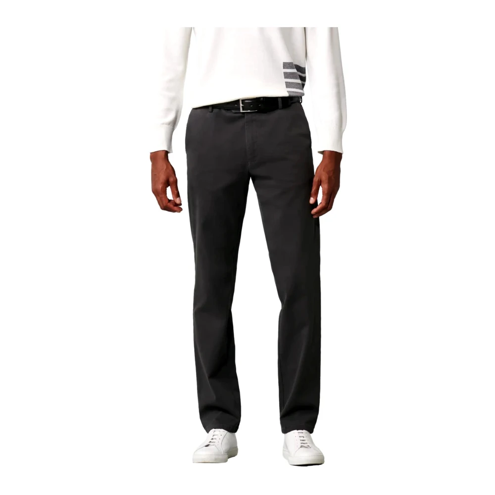 Meyer Moderne pasvorm Flex Dream Finish Chino Grijs Gray Heren