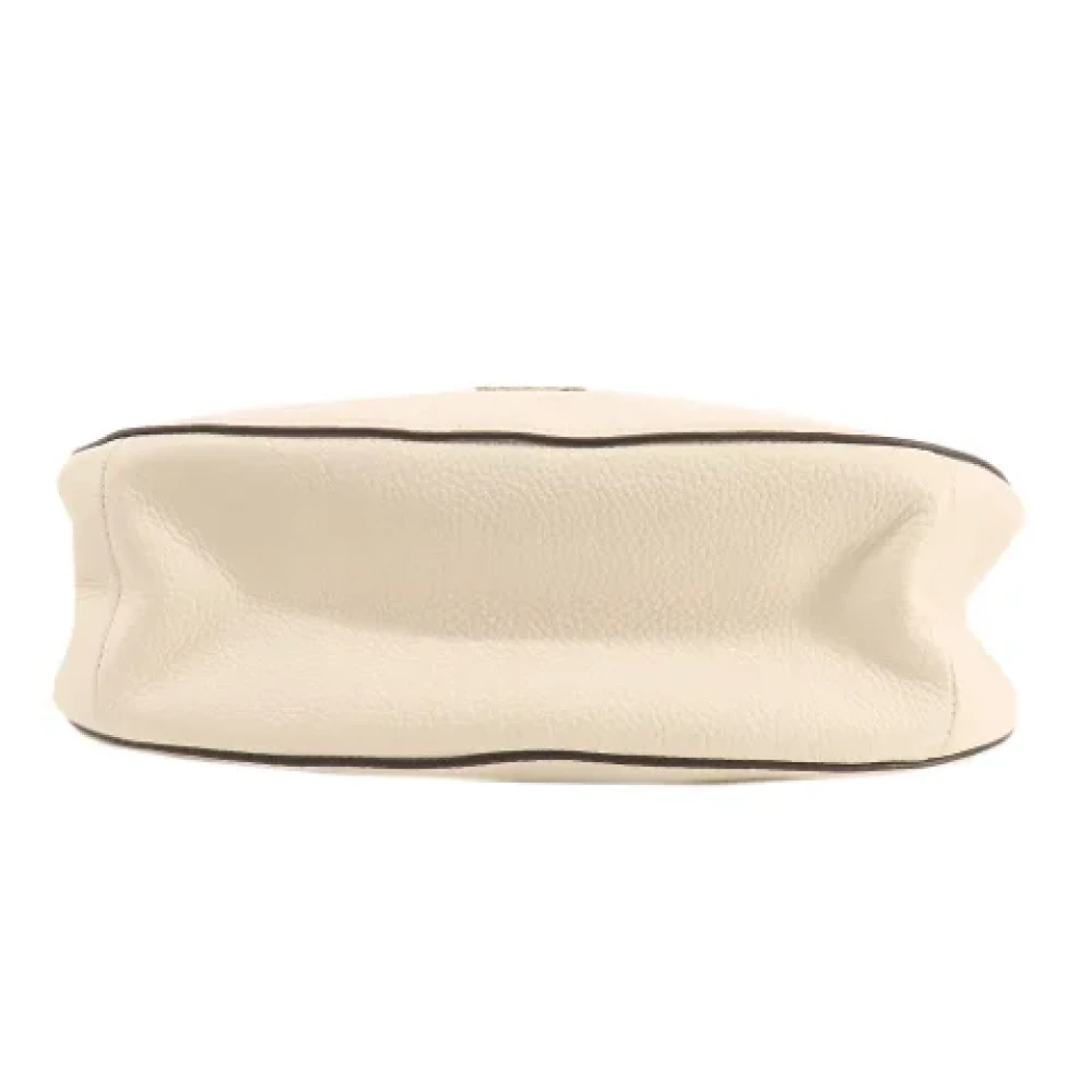 Coach Pre-owned Leather shoulder-bags Beige Dames