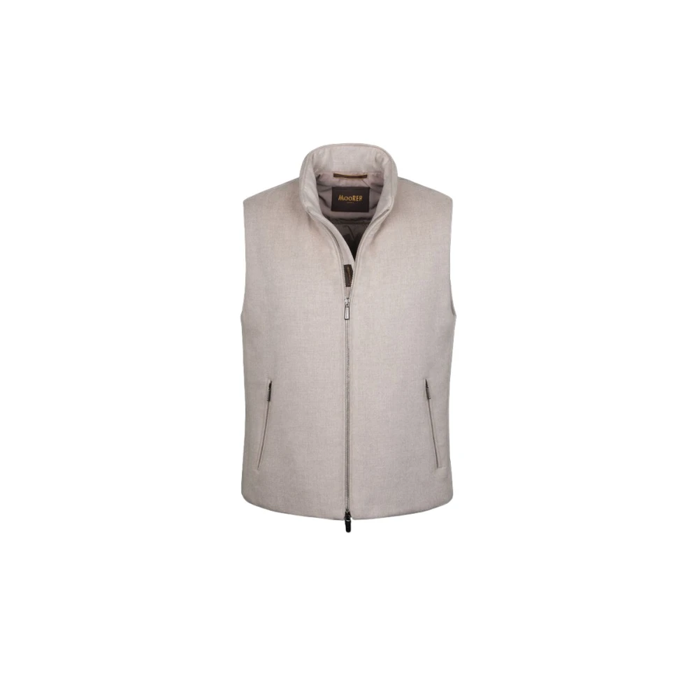 Moorer Men's Beige Waistcoats, 2XL, Uros-Ls9 Vest