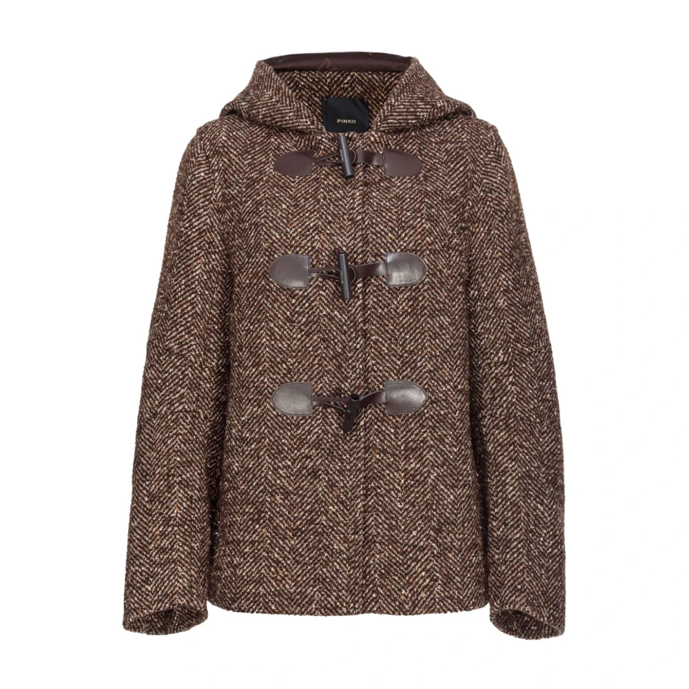 Pinko Bruine Winterjassen Brown Dames