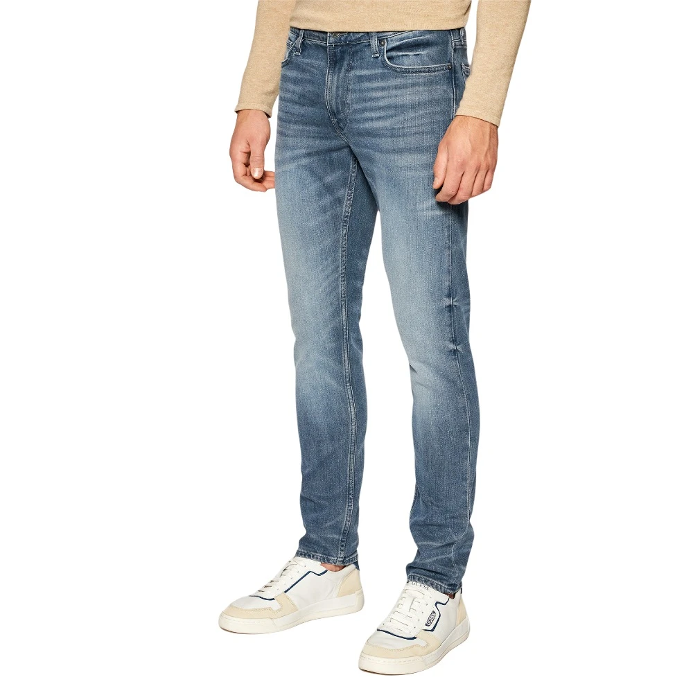 Guess Slim-fit Denim Broek Blue Heren