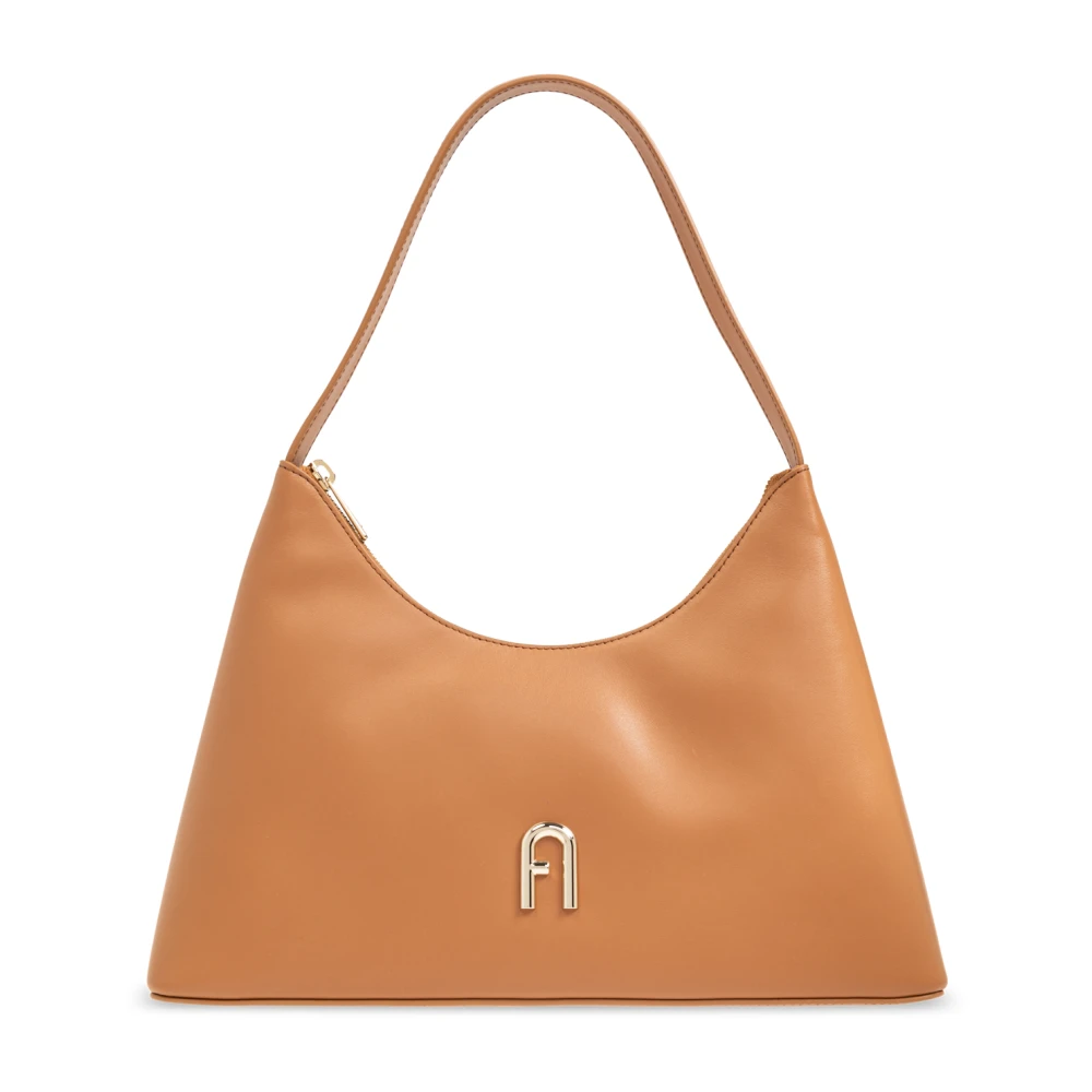 Furla Axelväska Diamante Liten Brown, Dam