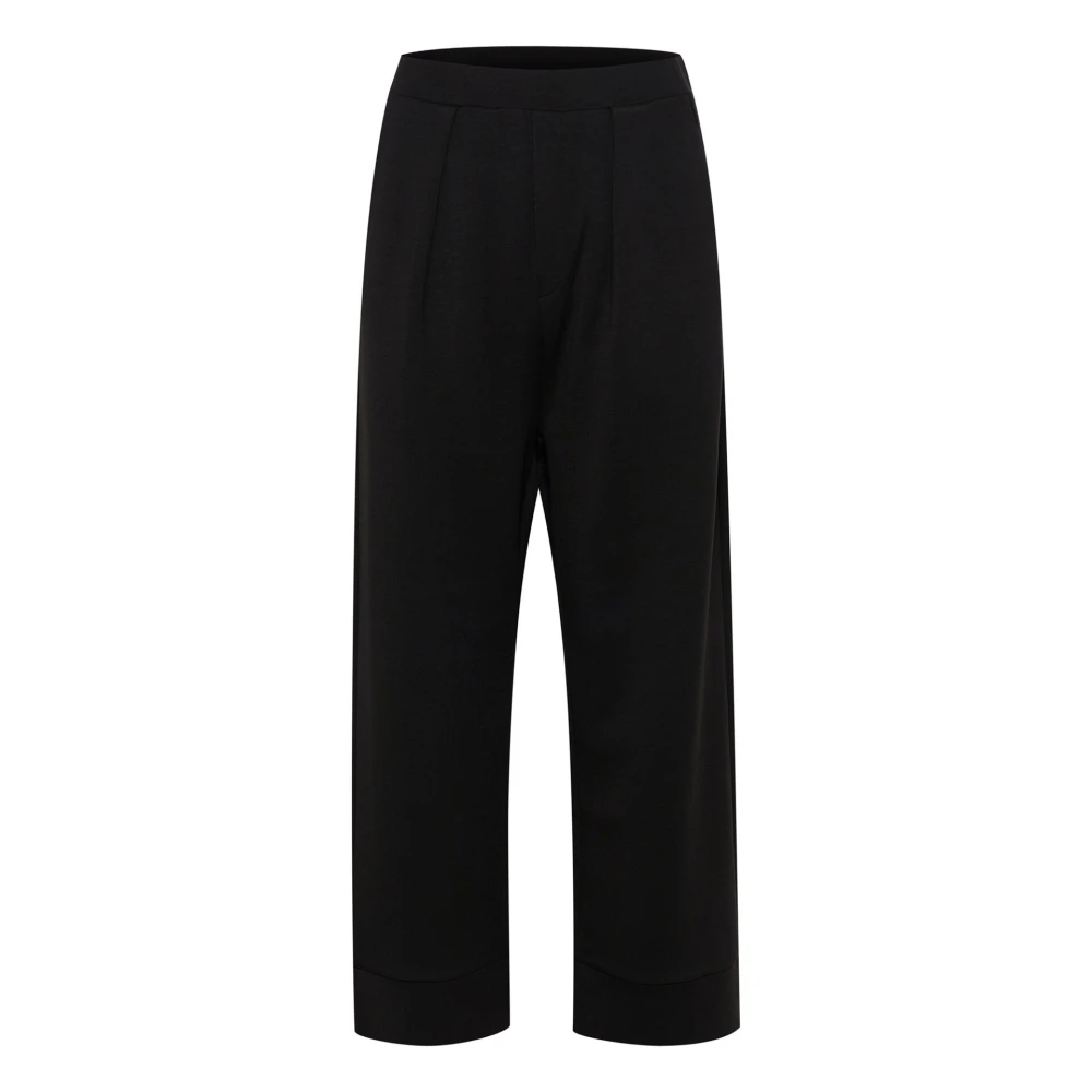 InWear Zwarte Straight-Leg Broek Anniehiw Model Black Dames