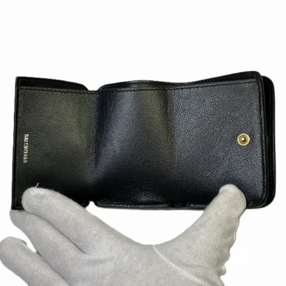 Balenciaga Vintage Pre-owned Leather wallets Black Dames
