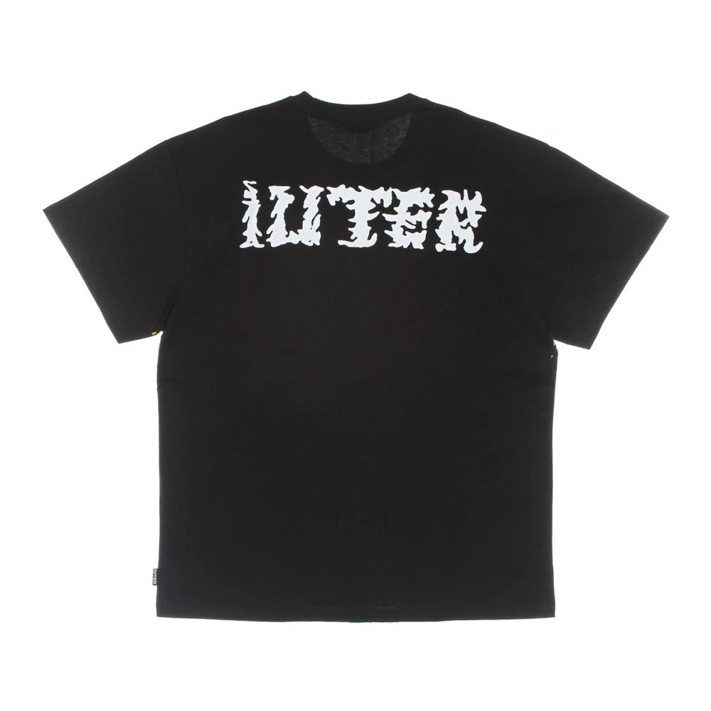 Iuter Zwarte Possessed Tee met Front Print Multicolor Heren