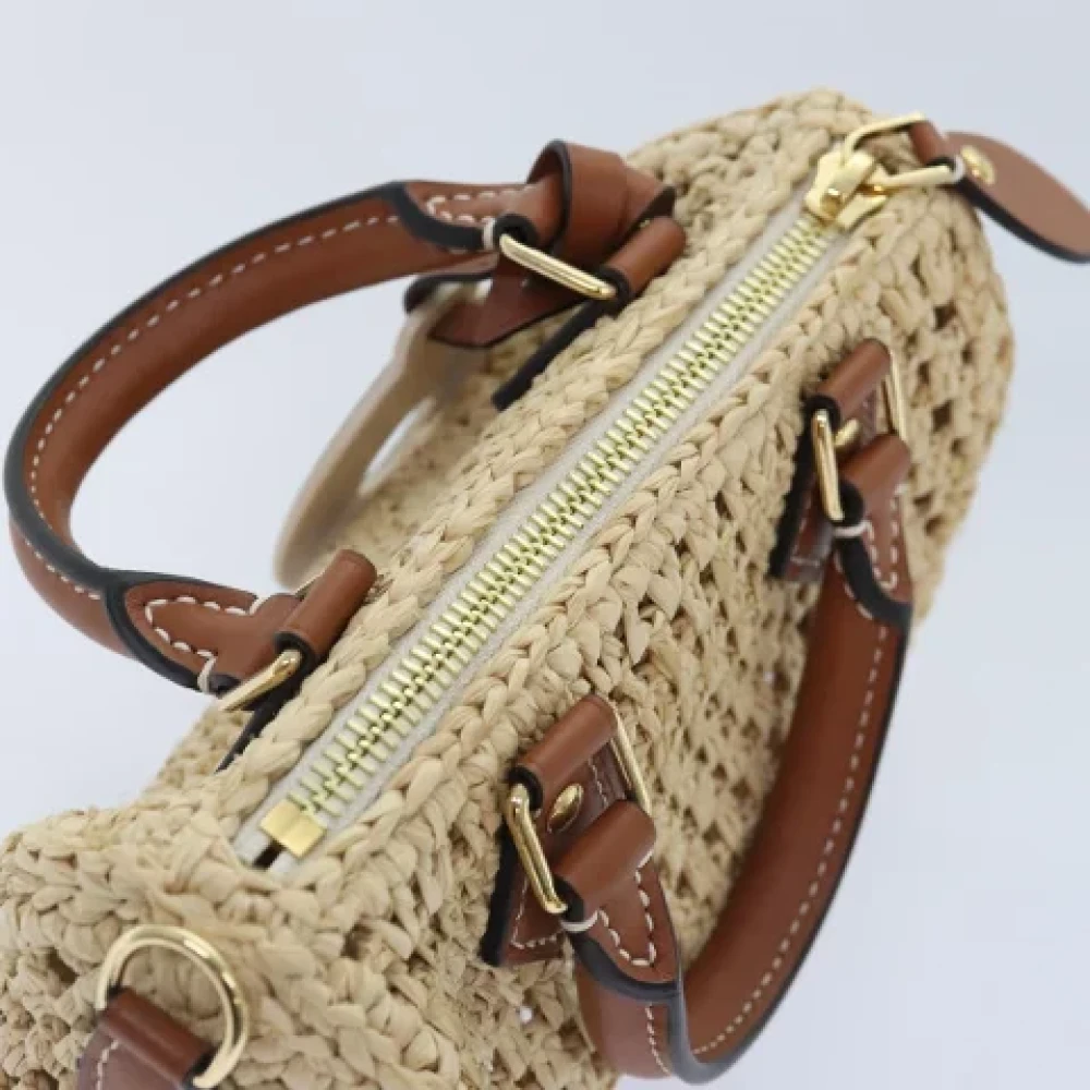 Louis Vuitton Vintage Pre-owned Fabric louis-vuitton-bags Beige Dames