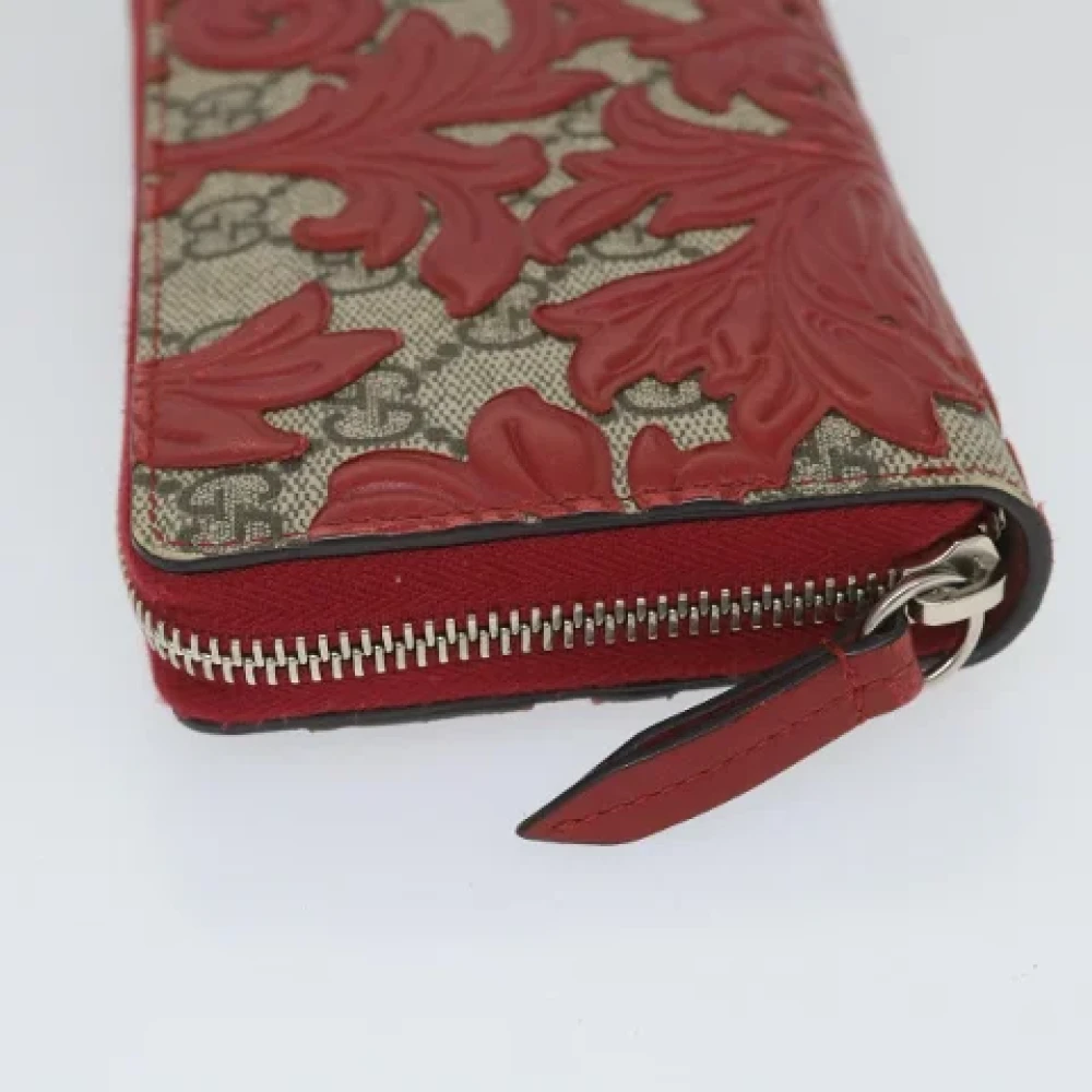 Gucci Vintage Pre-owned Leather wallets Red Dames