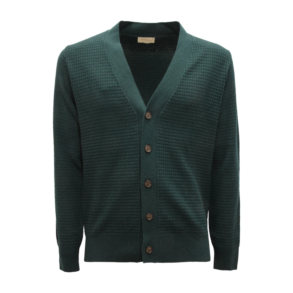 Brooksfield Men's Green Wool Jumper - Cardigans - 3XL - Knitwear
