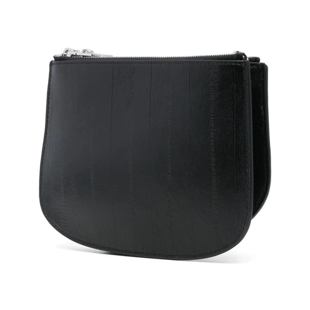 Diesel Zwarte Schoudertas met Ritssluiting Black Dames