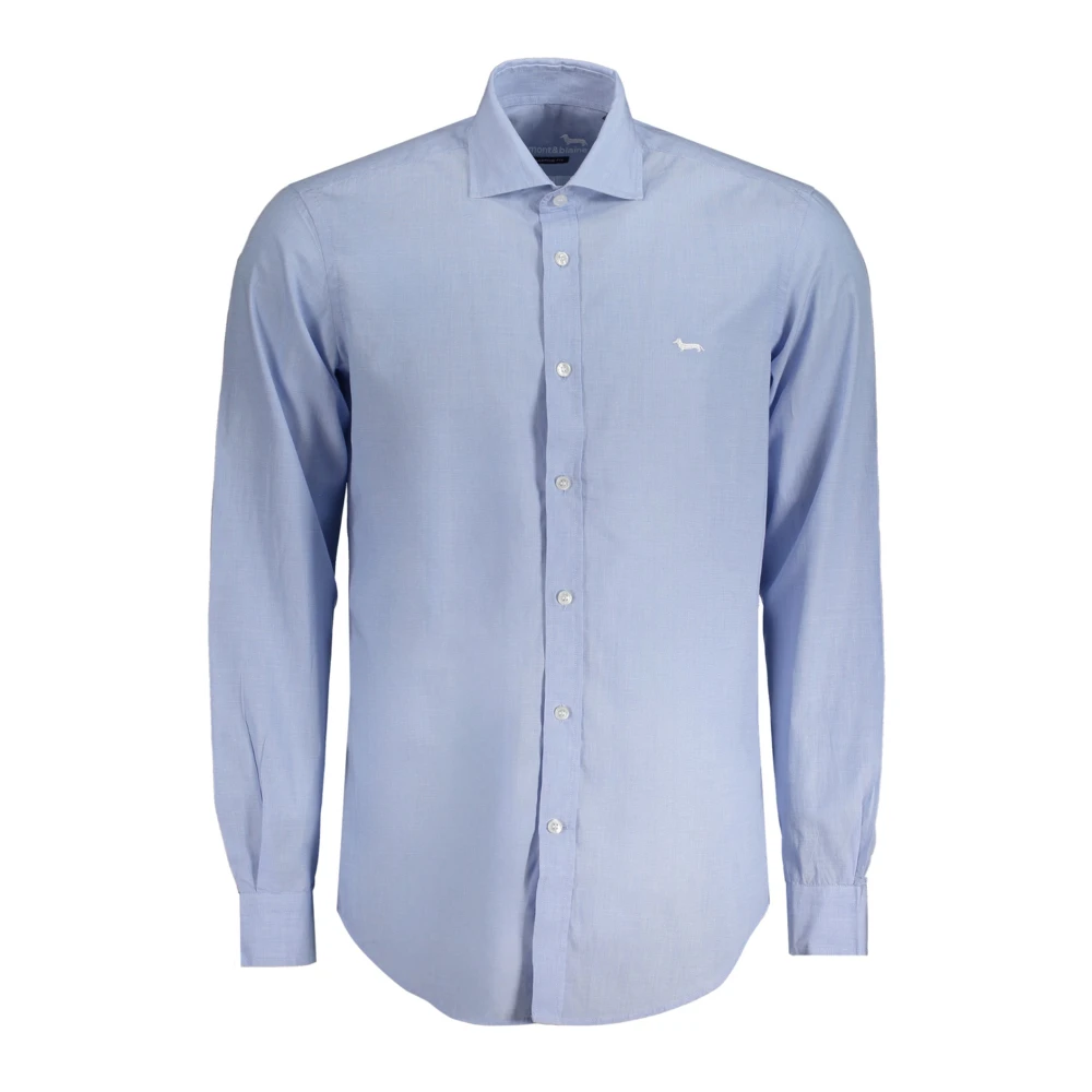 Harmont & Blaine Blauw Herenoverhemd MET Lange Mouwen Blue Heren
