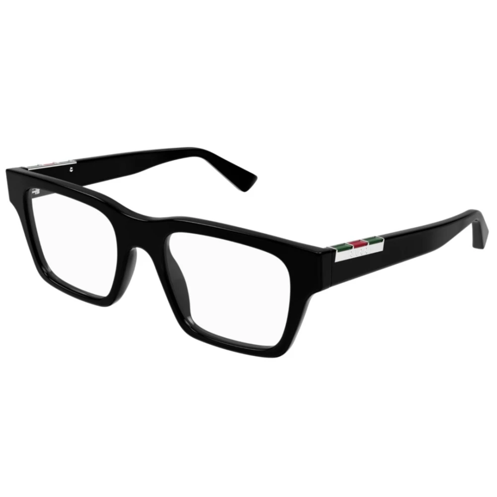 Gucci Unisex Zwart Rechthoekig Optisch Montuur