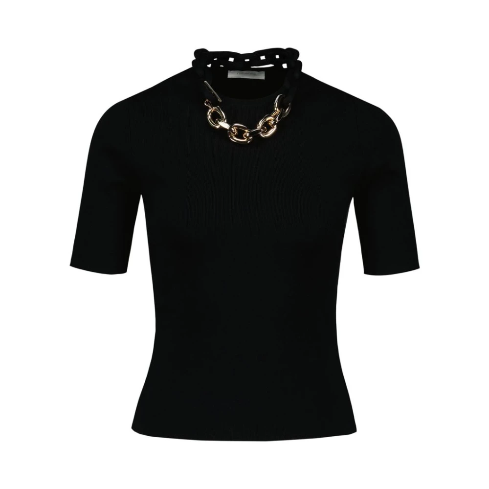 Rabanne Women's Black Cardigan - Cotton - Polo Shirts - M - Tops