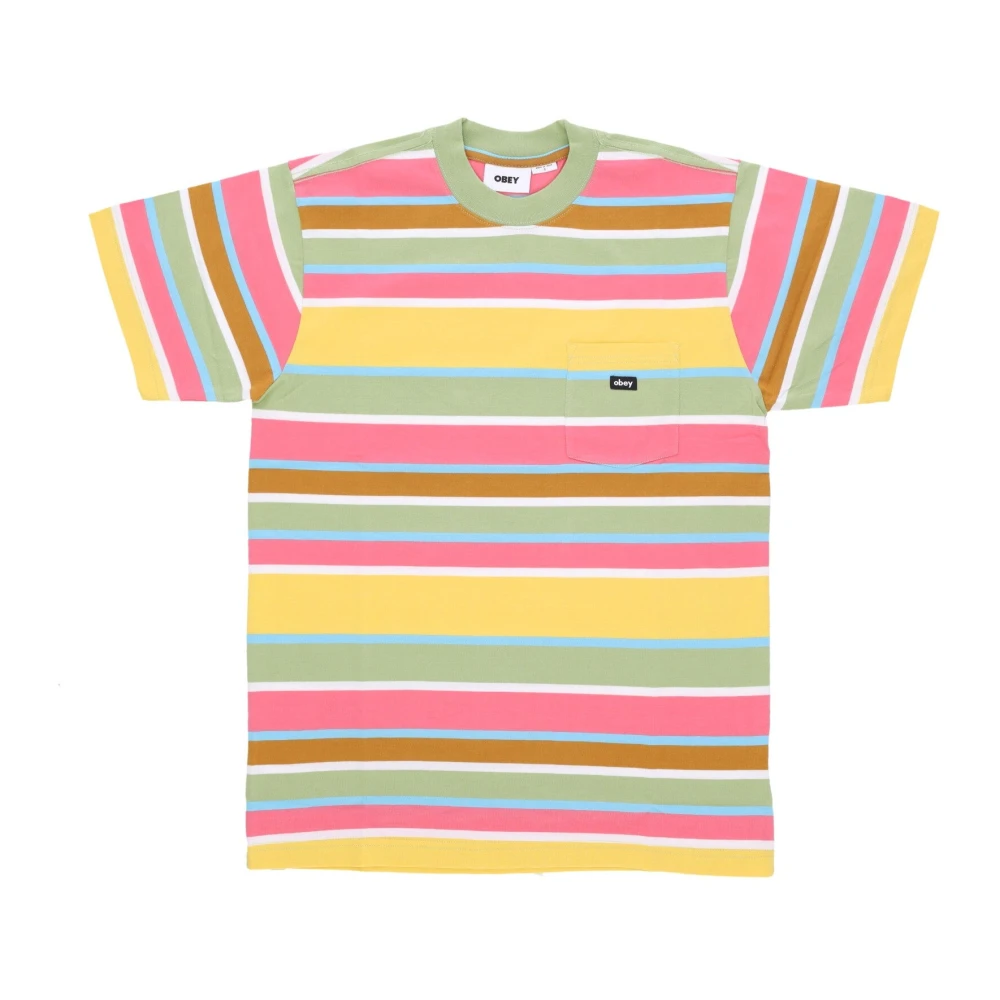 Obey Zak Tee Bay Leaf Multi Multicolor Heren