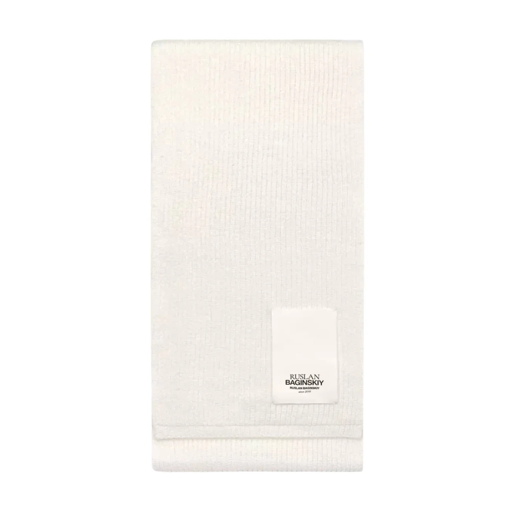 Ruslan Baginskiy Witte Logo Patch Sjaal White Dames