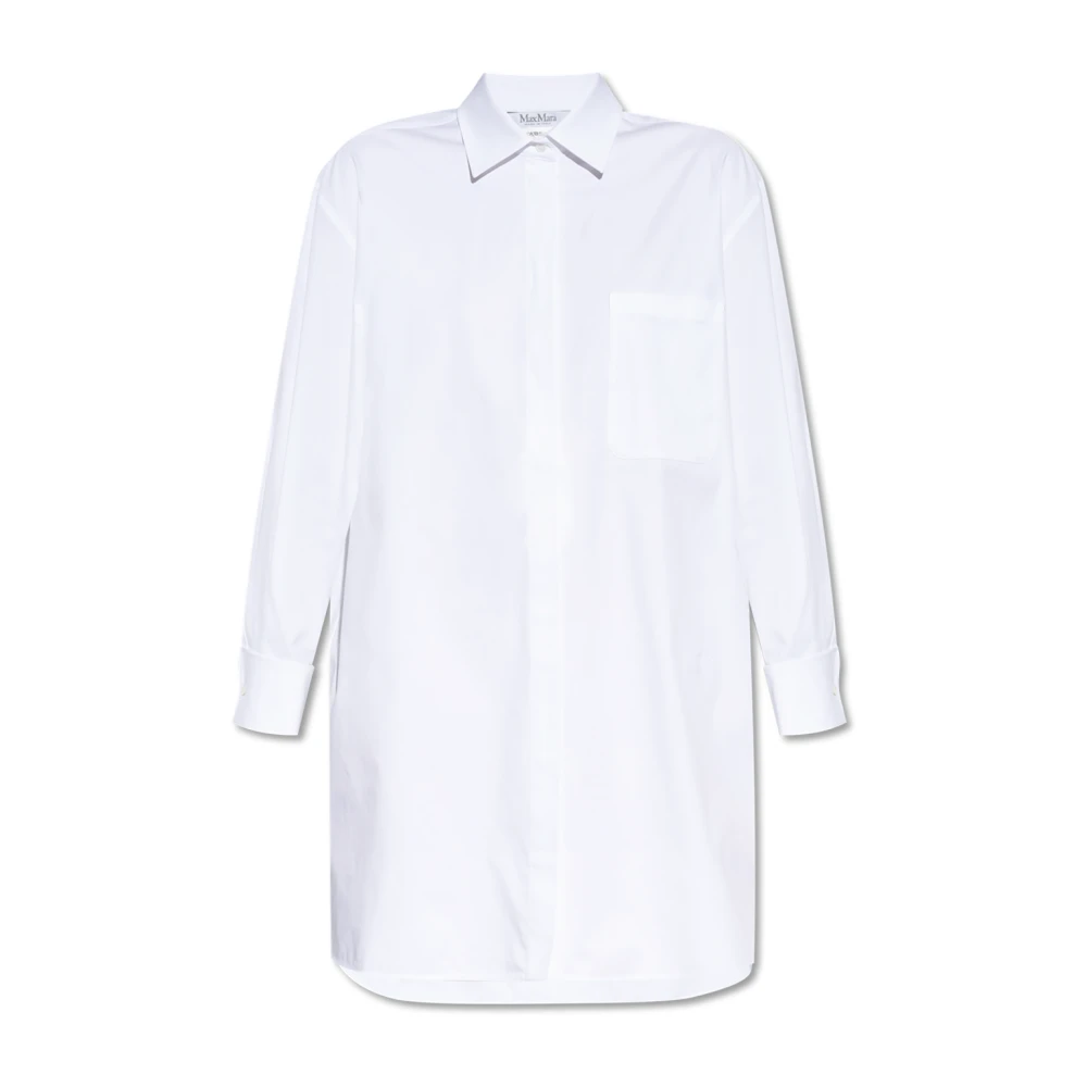 Max Mara Shirt met zak White Dames