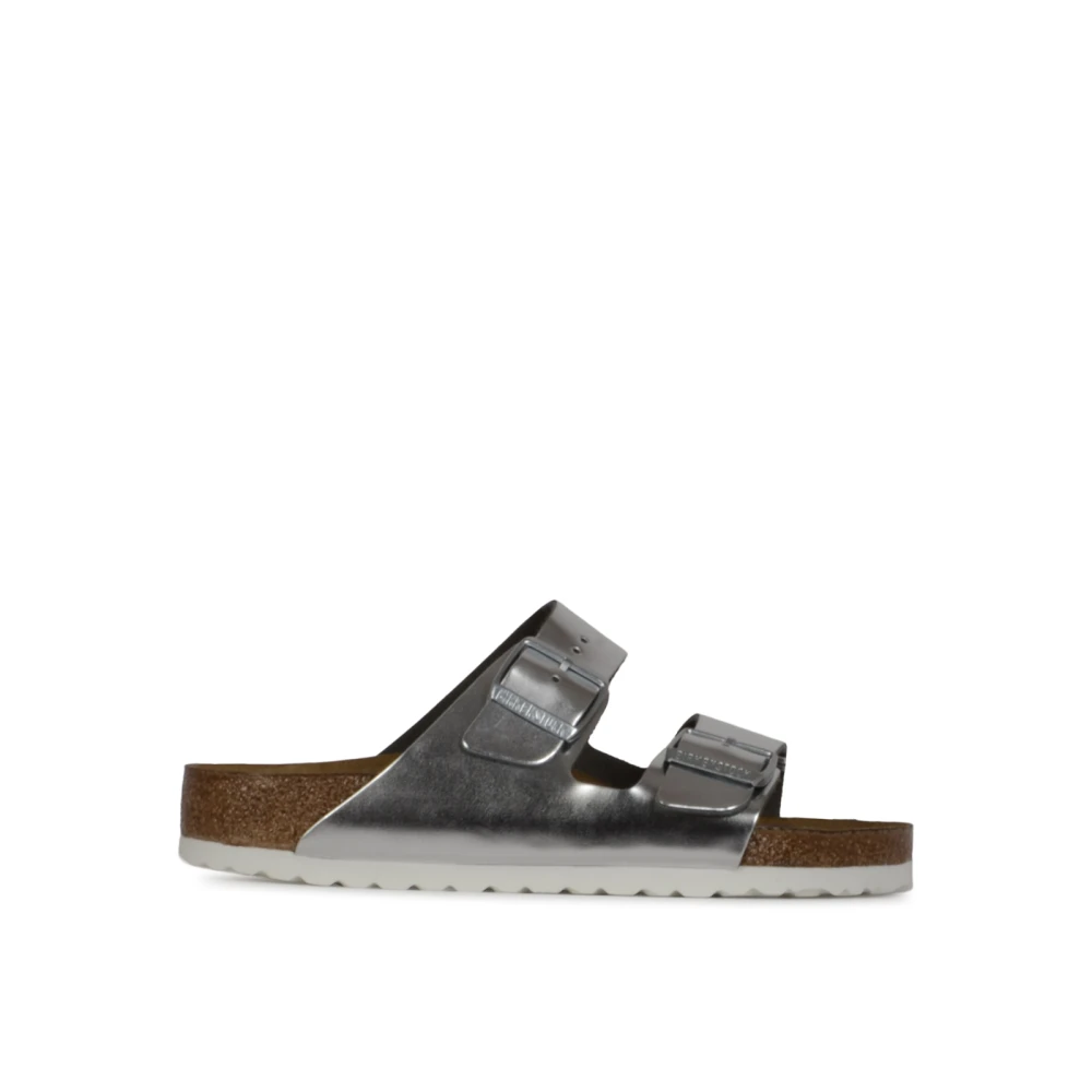 Birkenstock Women's Gray Sliders, 5 Uk, Arizona Sfb Lena Regular Fit
