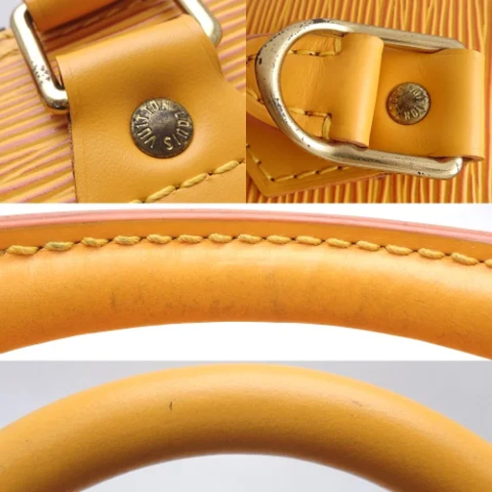 Louis Vuitton Vintage Pre-owned Leather handbags Yellow Dames