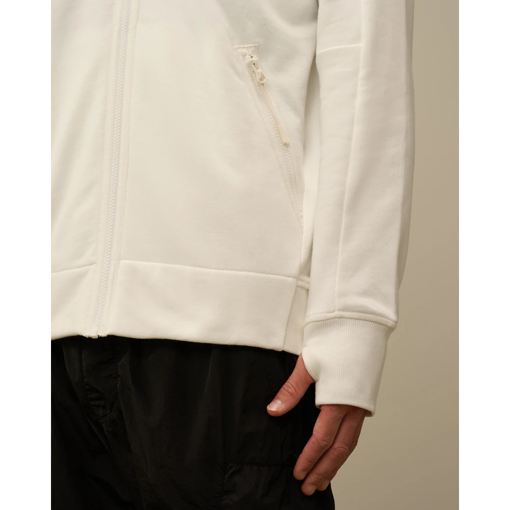 C.P. Company Witte Hooded Goggle Jas White Heren