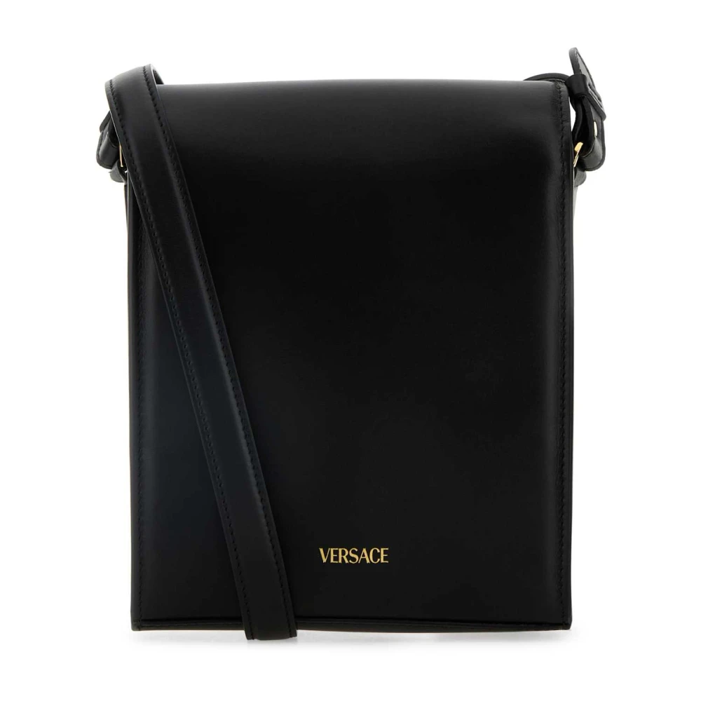 Versace Medusa Biggie Crossbody Tas in Zwart Black Heren