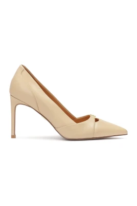 Stiletto pumps med utsnitt upptill framtill