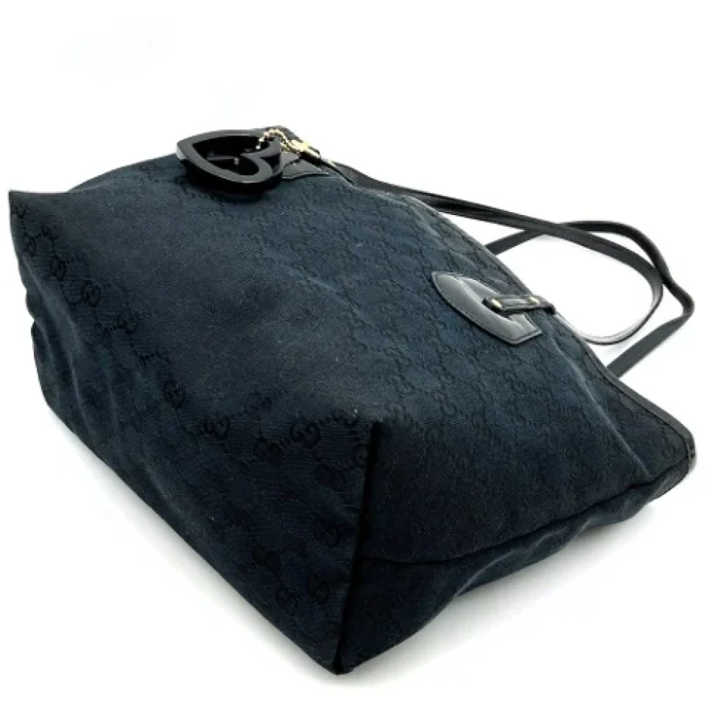 Gucci Vintage Pre-owned Canvas totes Black Dames