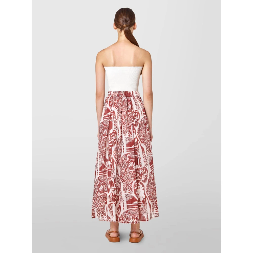 Alpha Studio Lange Rok Red Dames
