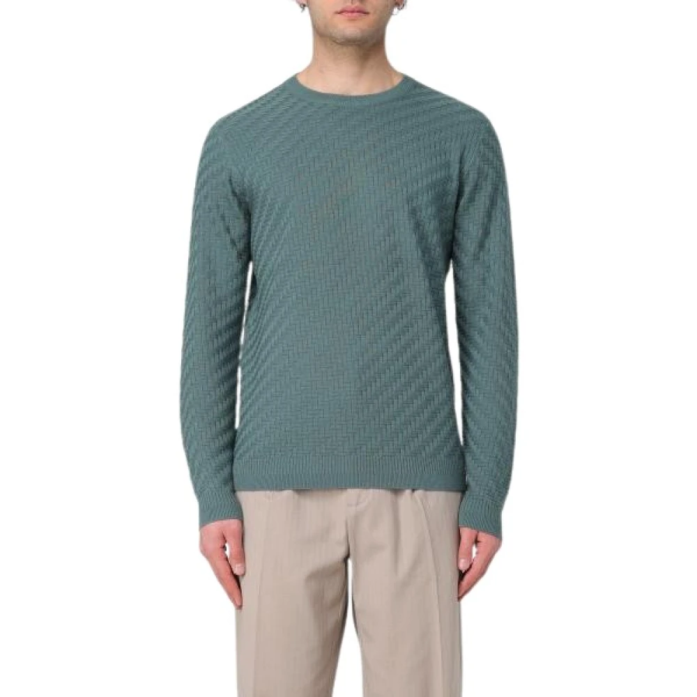 Emporio Armani Groene Sweaters voor Mannen Green Heren