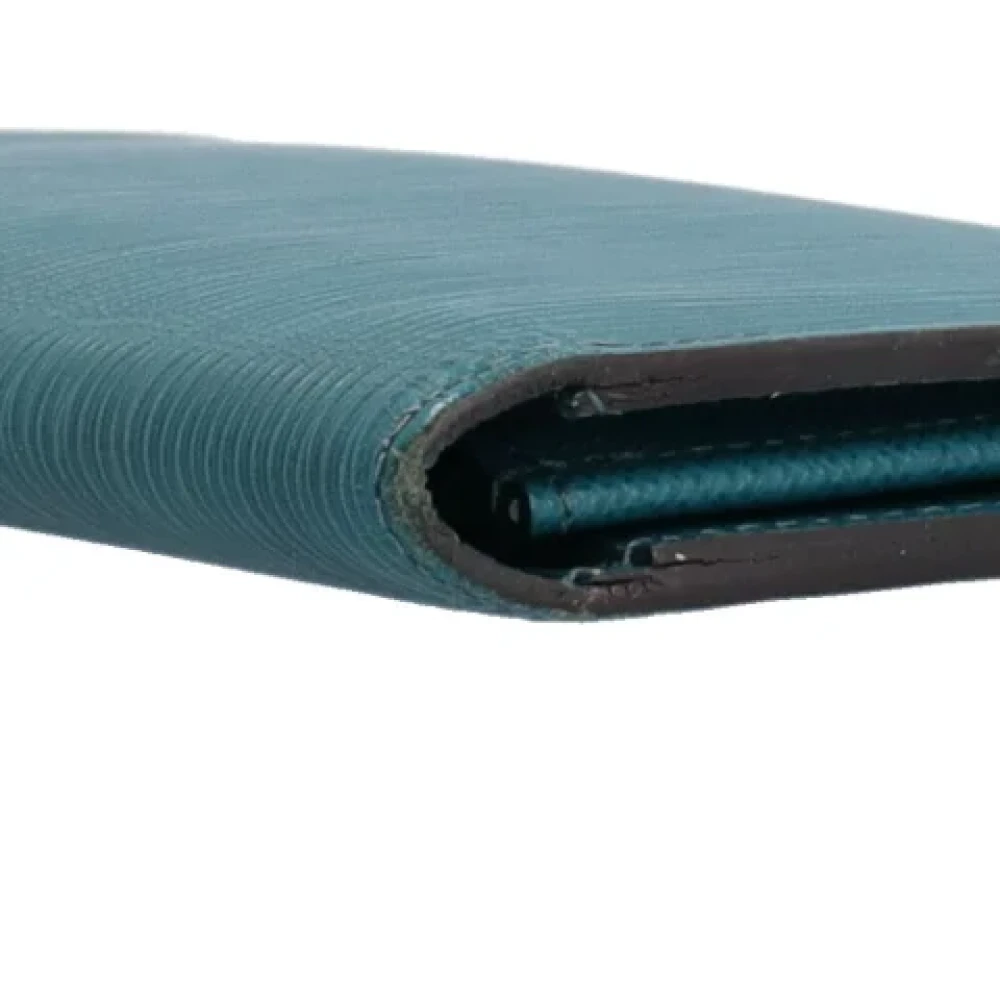 Louis Vuitton Vintage Pre-owned Leather wallets Blue Heren