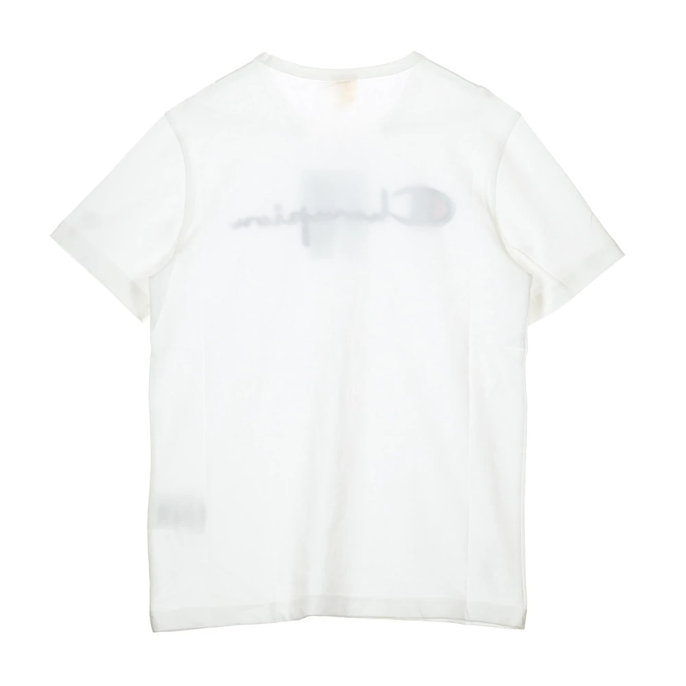 Champion Witte Crewneck Tee voor Mannen White Heren