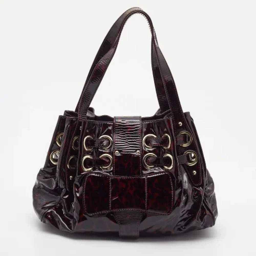 Jimmy Choo Pre-owned Leather shoulder-bags Red Dames