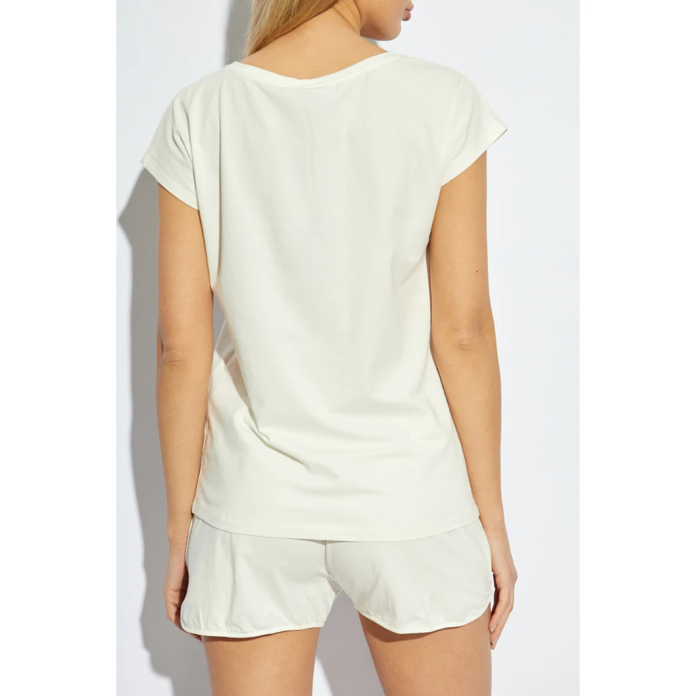 Emporio Armani Tweedelig pyjamaset Beige Dames