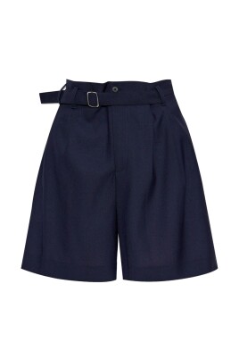 shorts-taille-haute-bleu-marine-elegants