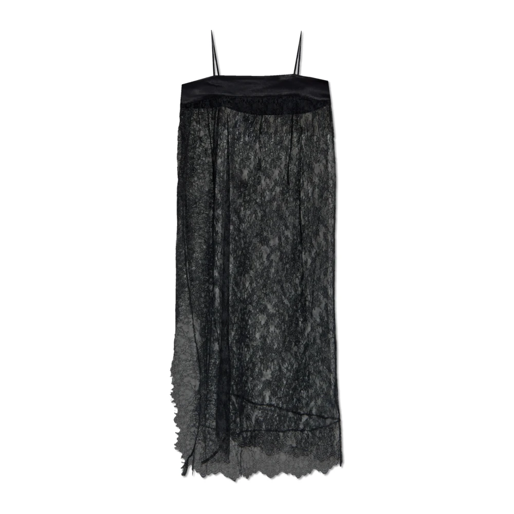Munthe Women's Black Rocco Lace Dress - Midi Dresses - 2XL - Dresses