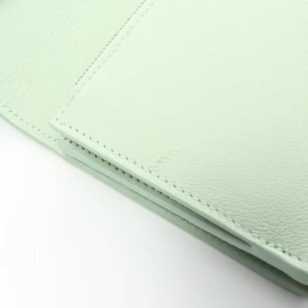 Balenciaga Vintage Pre-owned Leather wallets Green Dames
