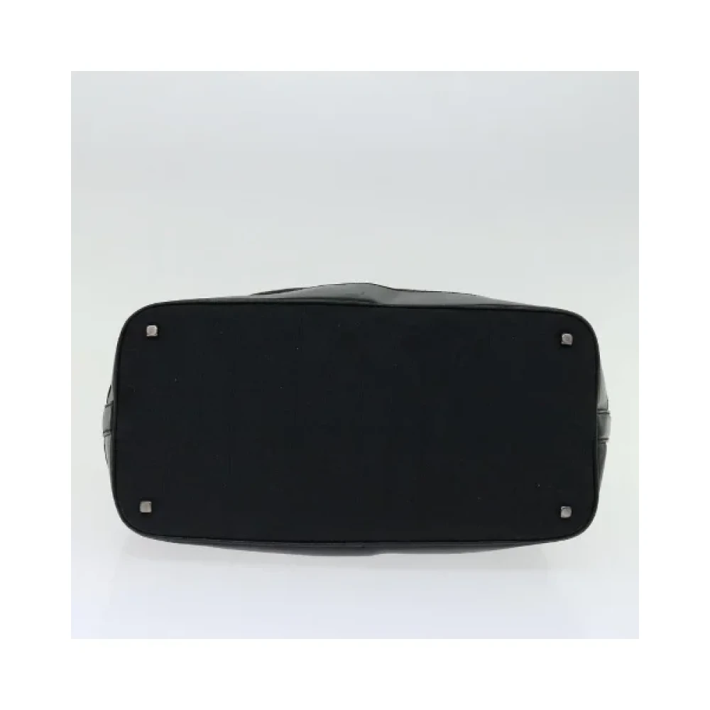 Salvatore Ferragamo Pre-owned Cotton shoulder-bags Black Dames