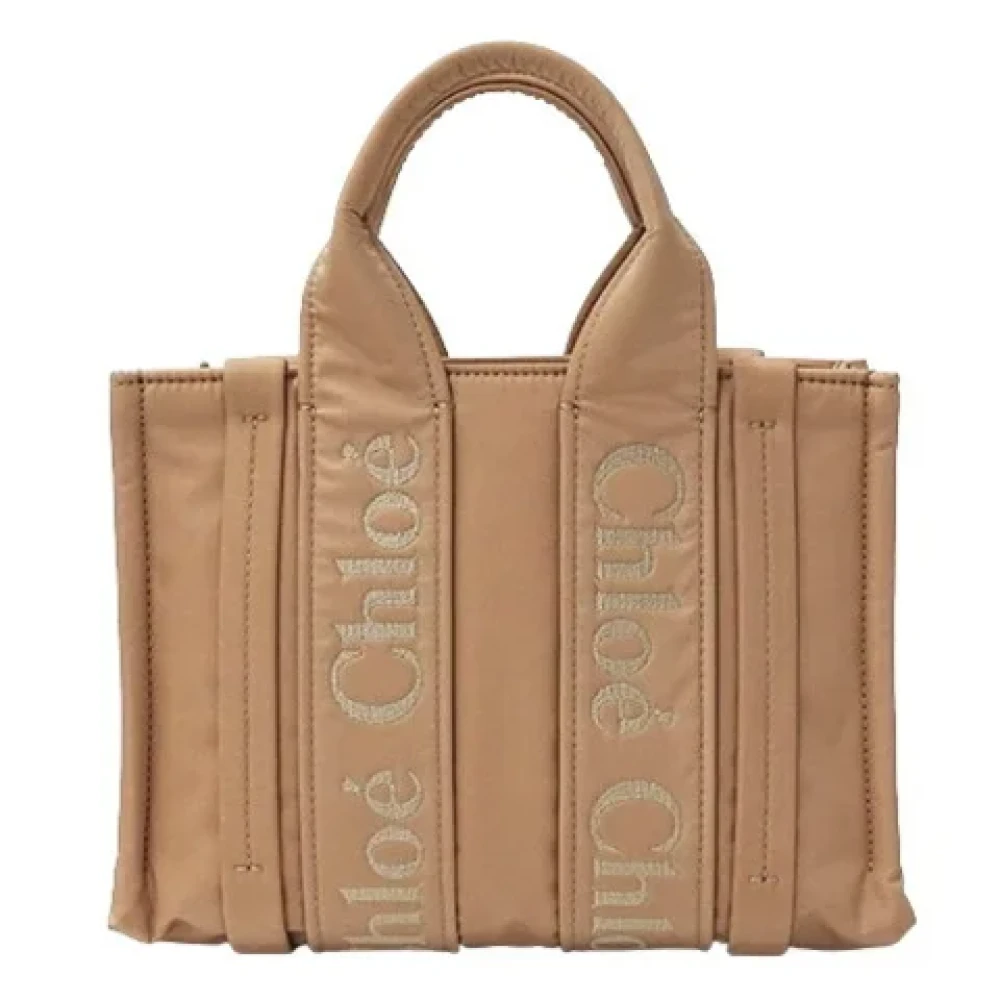 Chloé Pre-owned Nylon handbags Brown Dames