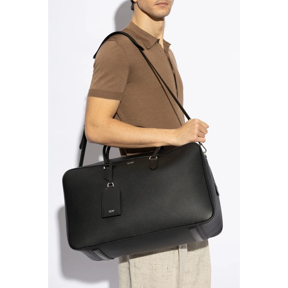 Tom Ford Leren handbagage Black Heren