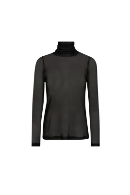 Mesh Roll Neck Blouse