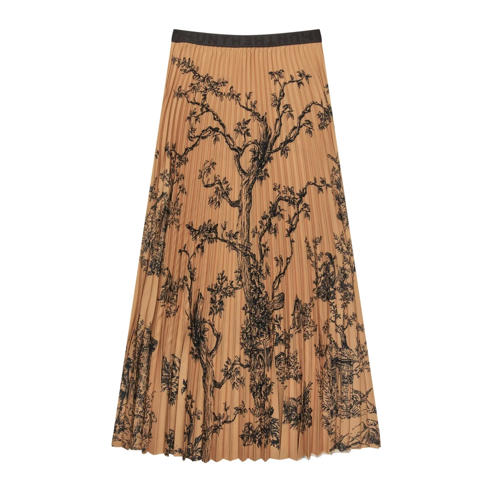 Munthe Geplooide Rok met Elegant Print Multicolor Dames