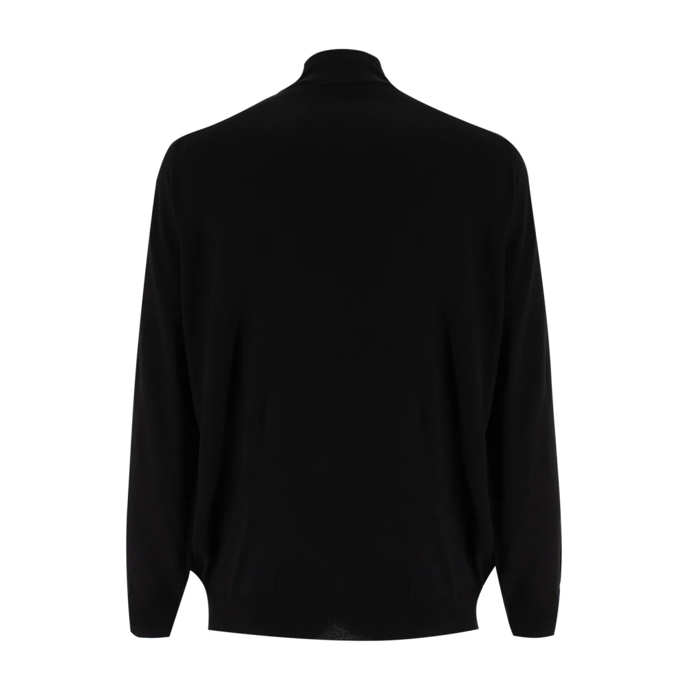 Fedeli Elegant Half-Zip Jumper Black Heren