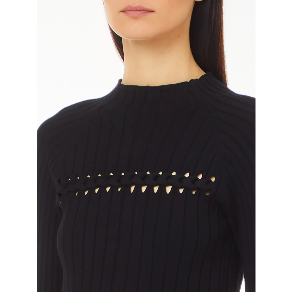 Liu Jo Zwarte Trui Modern en Verfijnd Black Dames