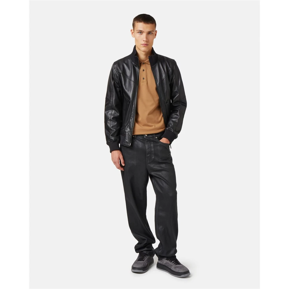 Iceberg Regular fit piquet carry over polo Brown Heren
