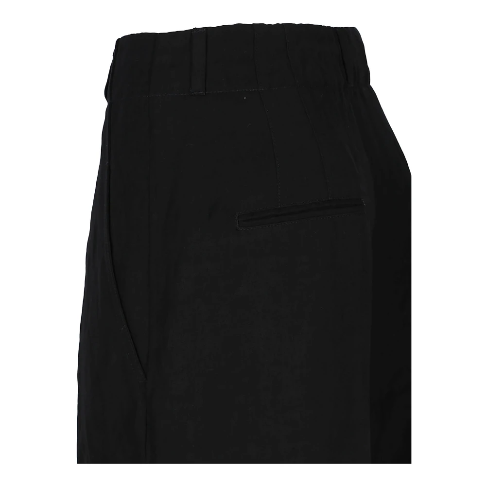 True Royal Linnen Zwarte Broek Made in Italy Black Dames